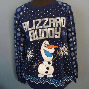 Disney Tops - Disney Fozen Olaf Holiday Sweatshirt Disney Tops - Disney Fozen Olaf Holiday Sweatshirt